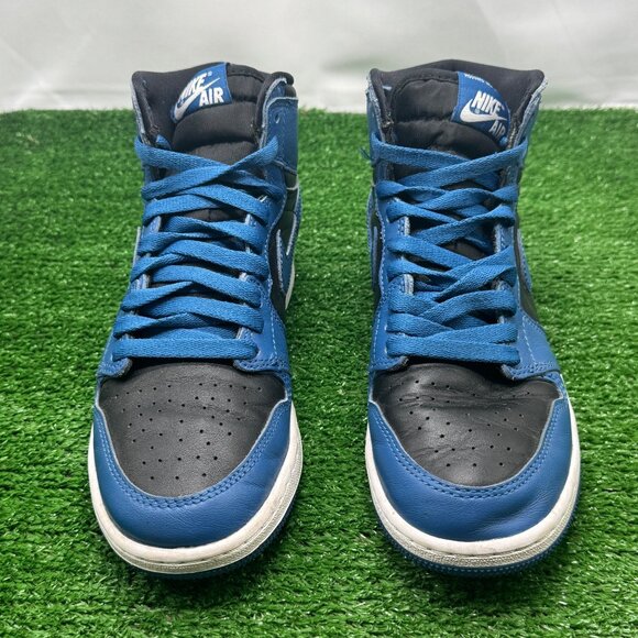Nike Air Jordan 1 Retro High OG GS Dark Marina Blue Size 5.5Y Women's Size 7 - Picture 3 of 9